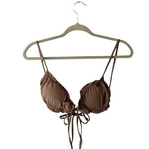 Brown Swim Top Large